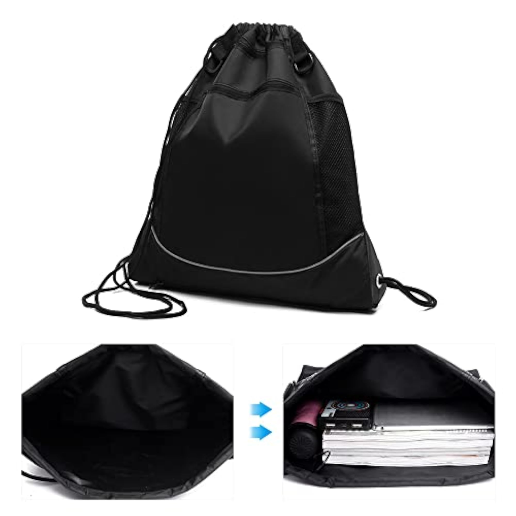 Drawstring Backpack Water-Resistant Basketball Bag
